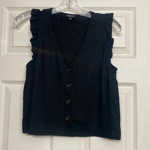 Madewell Ruffled Tank Size Small